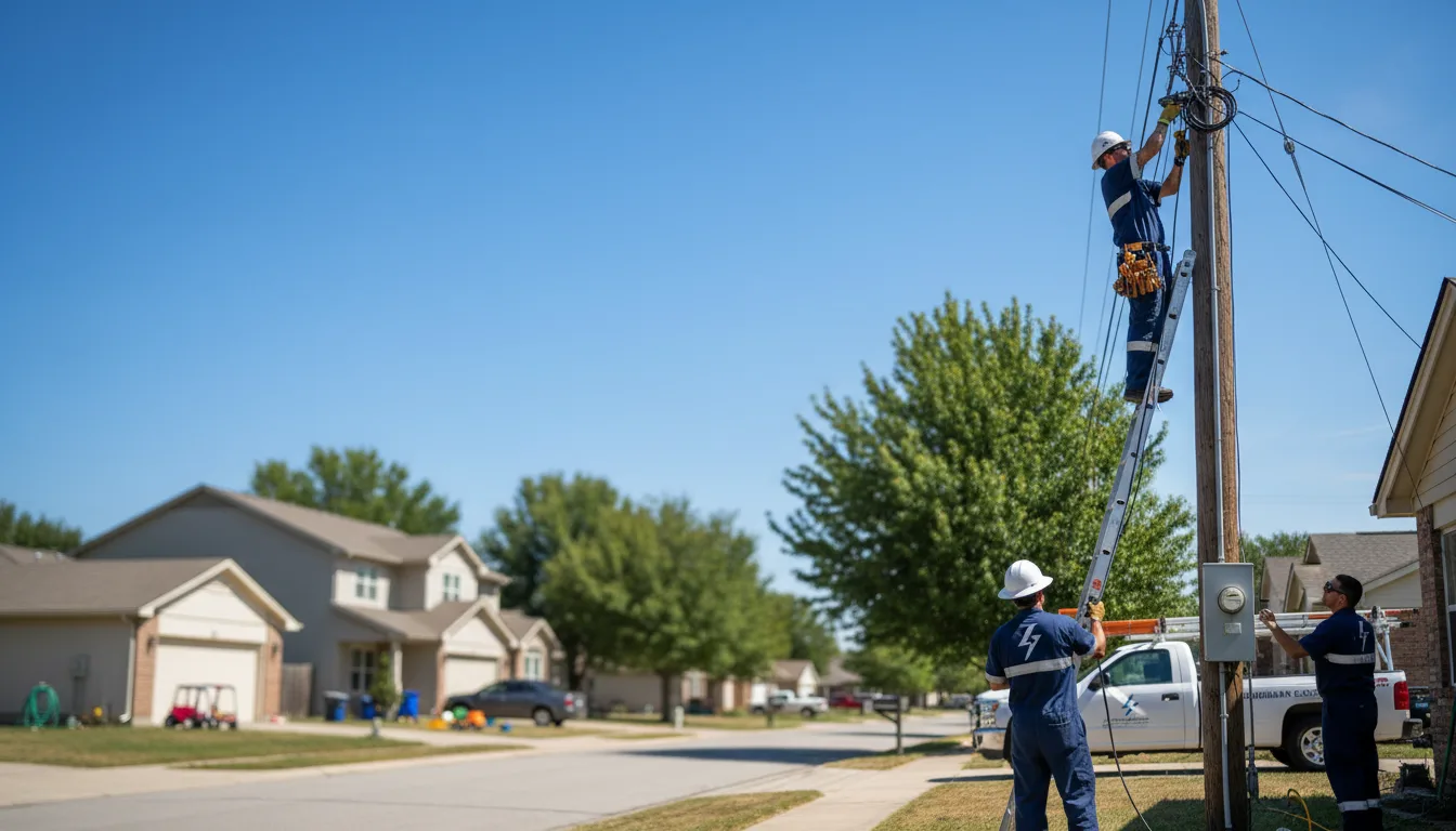 Residential electrician providing installation services in Lake Luzerne, NY
